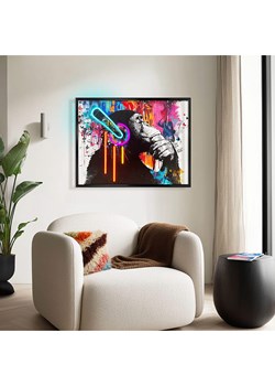 Orangewallz Druk artystyczny LED ''Chimp Stereo'' ze sklepu Limango Polska w kategorii Oświetlenie - zdjęcie 188411209
