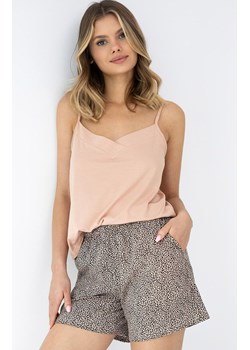 Sensis krótka piżama damska Alessa, Kolor karmelowy-wzór, Rozmiar S, SENSIS ze sklepu Intymna w kategorii Piżamy damskie - zdjęcie 188411589