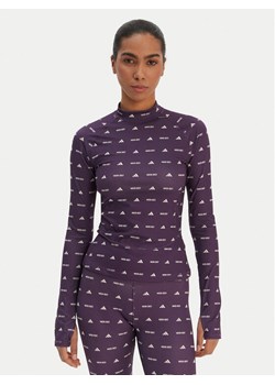 adidas Bluzka Moon Boot JM1104 Fioletowy Slim Fit ze sklepu MODIVO w kategorii Bluzki damskie - zdjęcie 188412276