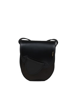 brązowo czarna torebka damska skórzana na ramię  City Light ze sklepu Słoń Torbalski w kategorii Listonoszki - zdjęcie 188412938