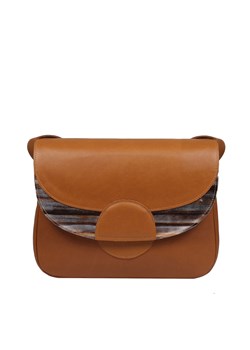 brązowa torebka damska skórzana na ramię Rainbow ze sklepu Słoń Torbalski w kategorii Listonoszki - zdjęcie 188412956
