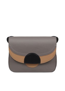 popielata torebka damska  skórzana na ramię Rainbow ze sklepu Słoń Torbalski w kategorii Listonoszki - zdjęcie 188412959
