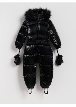 Reserved - Ocieplany kombinezon z rękawiczkami - czarny ze sklepu Reserved w kategorii Kombinezony i kurtki - zdjęcie 188413229
