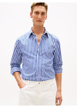 Tommy Hilfiger Męska koszula casual Mężczyźni Regular Fit Bawełna indygo w paski ze sklepu vangraaf w kategorii Koszule męskie - zdjęcie 188413405