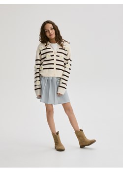 Reserved - Plisowana spódnica z saszetką - jasnoszary ze sklepu Reserved w kategorii Spódnice dziewczęce - zdjęcie 188413687