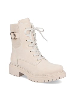 Trzewiki Rieker 72631-62 Beżowy ze sklepu eobuwie.pl w kategorii Workery damskie - zdjęcie 188416796