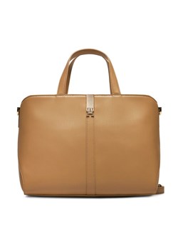 Torebka Tommy Hilfiger Heritage Satchel AW0AW16318 Brązowy ze sklepu eobuwie.pl w kategorii Torebki damskie - zdjęcie 188416907