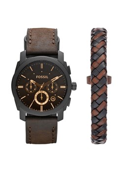 Zegarek Fossil Machine FS5251SET Czarny ze sklepu eobuwie.pl w kategorii Zegarki - zdjęcie 188417015