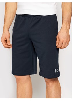 EA7 Emporio Armani Szorty sportowe 8NPS02 PJ05Z 0578 Granatowy Regular Fit ze sklepu MODIVO w kategorii Spodenki męskie - zdjęcie 188418697