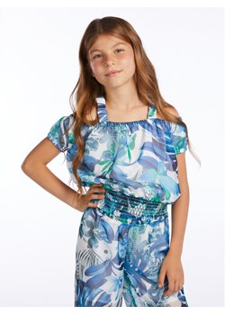 Guess Bluzka J3GH00 WA2T0 Niebieski Regular Fit ze sklepu MODIVO w kategorii Bluzki dziewczęce - zdjęcie 188418848