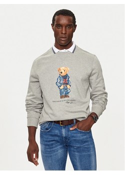 Polo Ralph Lauren Bluza 710953718003 Szary Regular Fit ze sklepu MODIVO w kategorii Bluzy męskie - zdjęcie 188418948