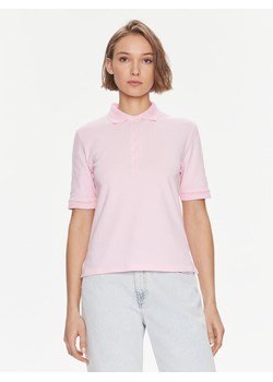 Tommy Hilfiger Polo Openwork WW0WW37901 Różowy Regular Fit ze sklepu MODIVO w kategorii Bluzki damskie - zdjęcie 188419078