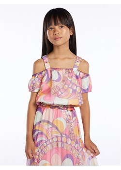 Guess Bluzka J3GH00 WA2T0 Pomarańczowy Regular Fit ze sklepu MODIVO w kategorii Bluzki dziewczęce - zdjęcie 188419079