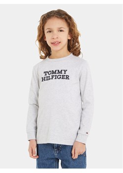 Tommy Hilfiger Bluzka KB0KB08554 S Szary Regular Fit ze sklepu MODIVO w kategorii T-shirty chłopięce - zdjęcie 188419129