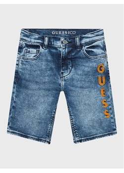 Guess Szorty jeansowe L3GD13 D4GV0 Niebieski Regular Fit ze sklepu MODIVO w kategorii Spodenki chłopięce - zdjęcie 188419218