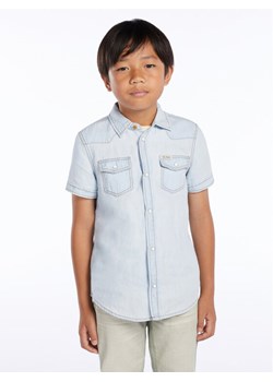 Guess Koszula L3GH06 D4ZF1 Niebieski Regular Fit ze sklepu MODIVO w kategorii Koszule chłopięce - zdjęcie 188419219