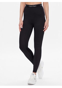 Calvin Klein Performance Legginsy 00GWS3L605 Czarny Slim Fit ze sklepu MODIVO w kategorii Spodnie damskie - zdjęcie 188419289