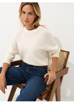 Mohito - Wełniany kremowy sweter - kremowy ze sklepu Mohito w kategorii Swetry damskie - zdjęcie 188422176