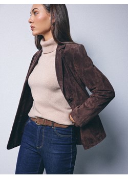 Mohito - Wełniany beżowy golf - beżowy ze sklepu Mohito w kategorii Swetry damskie - zdjęcie 188422228