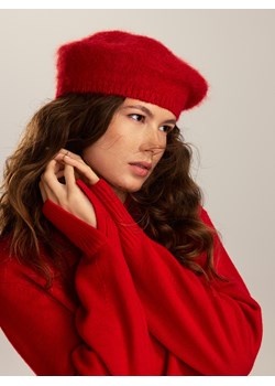 Reserved - Wełniany sweter z kołnierzem - czerwony ze sklepu Reserved w kategorii Swetry damskie - zdjęcie 188422358