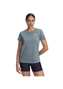 Damska koszulka treningowa Under Armour Tech SSC- Twist - niebieska ze sklepu Sportstylestory.com w kategorii Bluzki damskie - zdjęcie 188422538