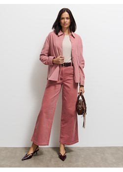 Mohito - Sztruksowe spodnie - pastelowy różowy ze sklepu Mohito w kategorii Spodnie damskie - zdjęcie 188423518