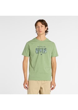 Koszulka męska New Balance MT61778SAAR – zielona ze sklepu New Balance Poland w kategorii T-shirty męskie - zdjęcie 188423579