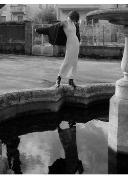 Reserved - Sukienka z metalizowaną nicią - srebrny ze sklepu Reserved w kategorii Sukienki - zdjęcie 188423737