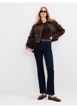 Mohito - Jeansy bootcut z paskiem - granatowy ze sklepu Mohito w kategorii Jeansy damskie - zdjęcie 188425018