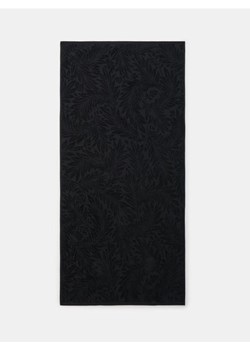 Sinsay - Bawełniany ręcznik z motywem roślinnym - czarny ze sklepu Sinsay w kategorii Ręczniki - zdjęcie 188425997