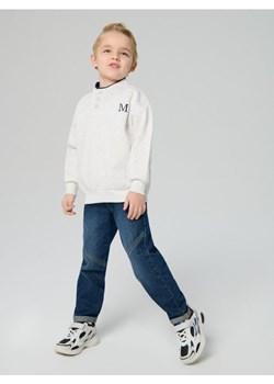 Sinsay - Jeansy chino z efektem sprania - granatowy ze sklepu Sinsay w kategorii Spodnie chłopięce - zdjęcie 188426005