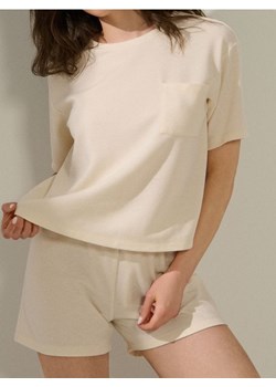 Sinsay - Piżama dwuczęściowa - kremowy ze sklepu Sinsay w kategorii Piżamy damskie - zdjęcie 188426067