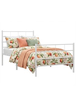 Białe łóżko dla jednej osoby 90x200 L3-W80 ze sklepu Edinos.pl w kategorii Łóżka i materace - zdjęcie 188426228