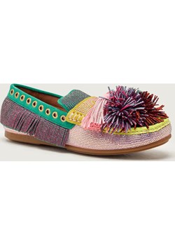 Kurt Geiger Mokasyny POM POM | zamsz ze sklepu Gomez Fashion Store w kategorii Mokasyny damskie - zdjęcie 188427627