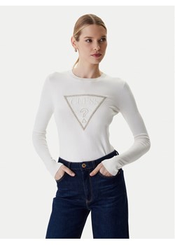 Guess Sweter W6RR49 Z2NQ2 Écru Regular Fit ze sklepu MODIVO w kategorii Swetry damskie - zdjęcie 188427746