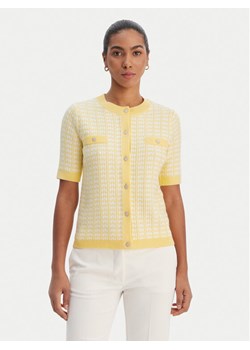 Morgan Kardigan 261-MIRES Żółty Slim Fit ze sklepu MODIVO w kategorii Swetry damskie - zdjęcie 188427758