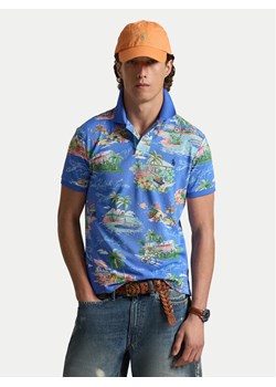 Polo Ralph Lauren Polo 710B14509001 Niebieski Slim Fit ze sklepu MODIVO w kategorii T-shirty męskie - zdjęcie 188427797