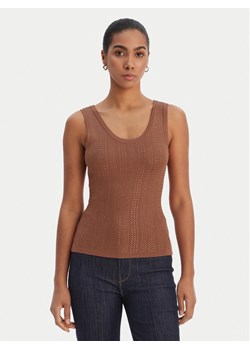 Fracomina Top FR26ST4005K524R9 Brązowy Slim Fit ze sklepu MODIVO w kategorii Bluzki damskie - zdjęcie 188427809