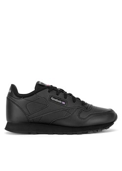 Sneakersy Reebok EO-CLASSIC LEATHER 100000116 Czarny ze sklepu eobuwie.pl w kategorii Buty sportowe dziecięce - zdjęcie 188428635