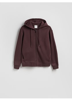 Reserved - Rozpinana bluza z kapturem - ciemnobrązowy ze sklepu Reserved w kategorii Bluzy męskie - zdjęcie 188431486