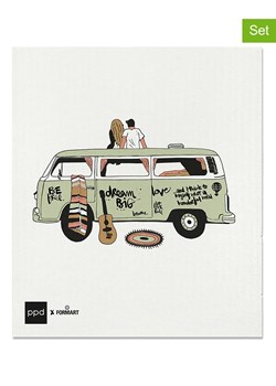 ppd Ścierki (2 szt.) w kolorze biało-zielonym - 20 x 17 cm ze sklepu Limango Polska w kategorii Ścierki kuchenne - zdjęcie 188431787