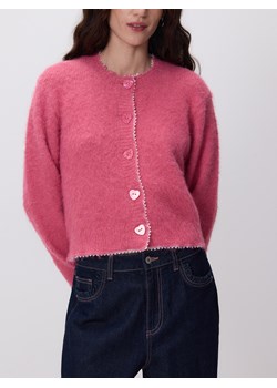 Reserved - Kardigan z ozdobnymi guzikami - różowy ze sklepu Reserved w kategorii Swetry damskie - zdjęcie 188432645