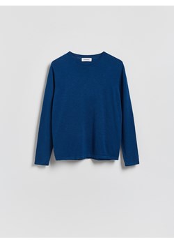 Reserved - Bawełniany sweter - niebieski ze sklepu Reserved w kategorii Swetry męskie - zdjęcie 188432699