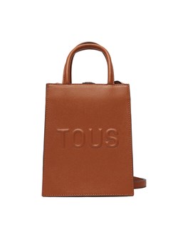 Torebka TOUS MINI BOLSO POP TOUS BRENDA 2002105944 Brązowy ze sklepu eobuwie.pl w kategorii Kuferki - zdjęcie 188433227