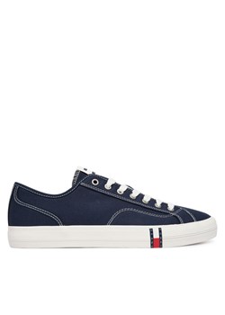 Sneakersy Tommy Jeans Archive Vulc Y2K EM0EM01674 Granatowy ze sklepu eobuwie.pl w kategorii Buty sportowe męskie - zdjęcie 188433239