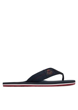 Japonki Tommy Hilfiger Patch Hilfiger Beach Sandal FM0FM05804 Granatowy ze sklepu eobuwie.pl w kategorii Klapki męskie - zdjęcie 188433246