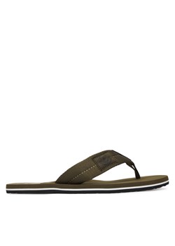 Tommy Hilfiger Japonki Patch Hilfiger Beach Sandal FM0FM05804 Zielony ze sklepu MODIVO w kategorii Klapki męskie - zdjęcie 188433678