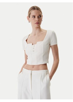 Guess Bluzka W6RP08 KCBO2 Écru Classic Fit ze sklepu MODIVO w kategorii Bluzki damskie - zdjęcie 188433726