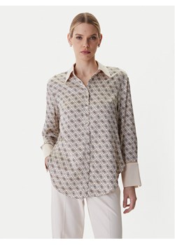 Guess Koszula W4YH47 WF1T2 Beżowy Regular Fit ze sklepu MODIVO w kategorii Koszule damskie - zdjęcie 188433727
