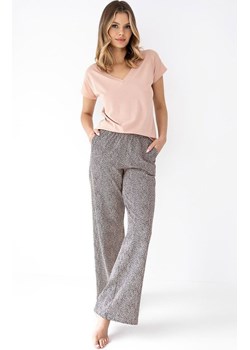 Sensis dwuczęściowa piżama damska Liana, Kolor karmelowy-wzór, Rozmiar S, SENSIS ze sklepu Intymna w kategorii Piżamy damskie - zdjęcie 188434356